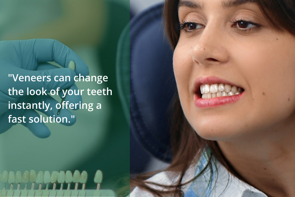 Dentist evaluating a woman