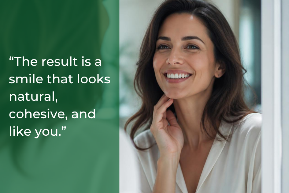 “The result is a smile that looks natural, cohesive, and like you.” - Mallard Creek Dental.png